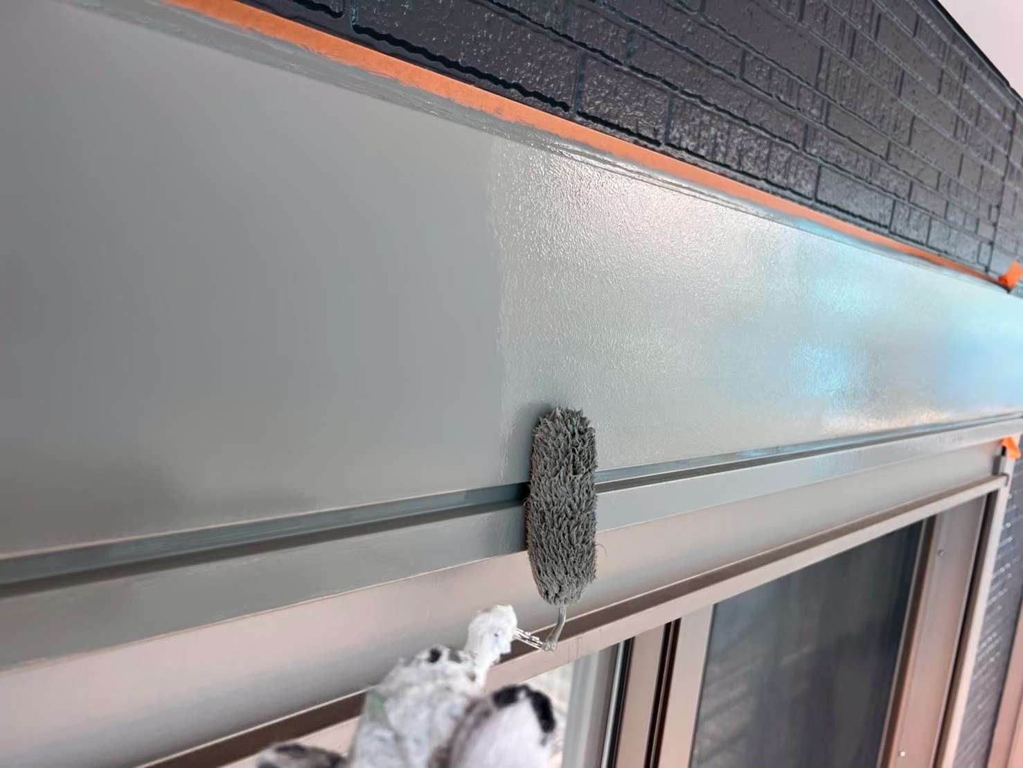 野田市・柏市・流山市の外壁塗装は美装柳屋へ/【作業のご紹介】埼玉県さいたま市H様邸・付帯部塗装作業⑥