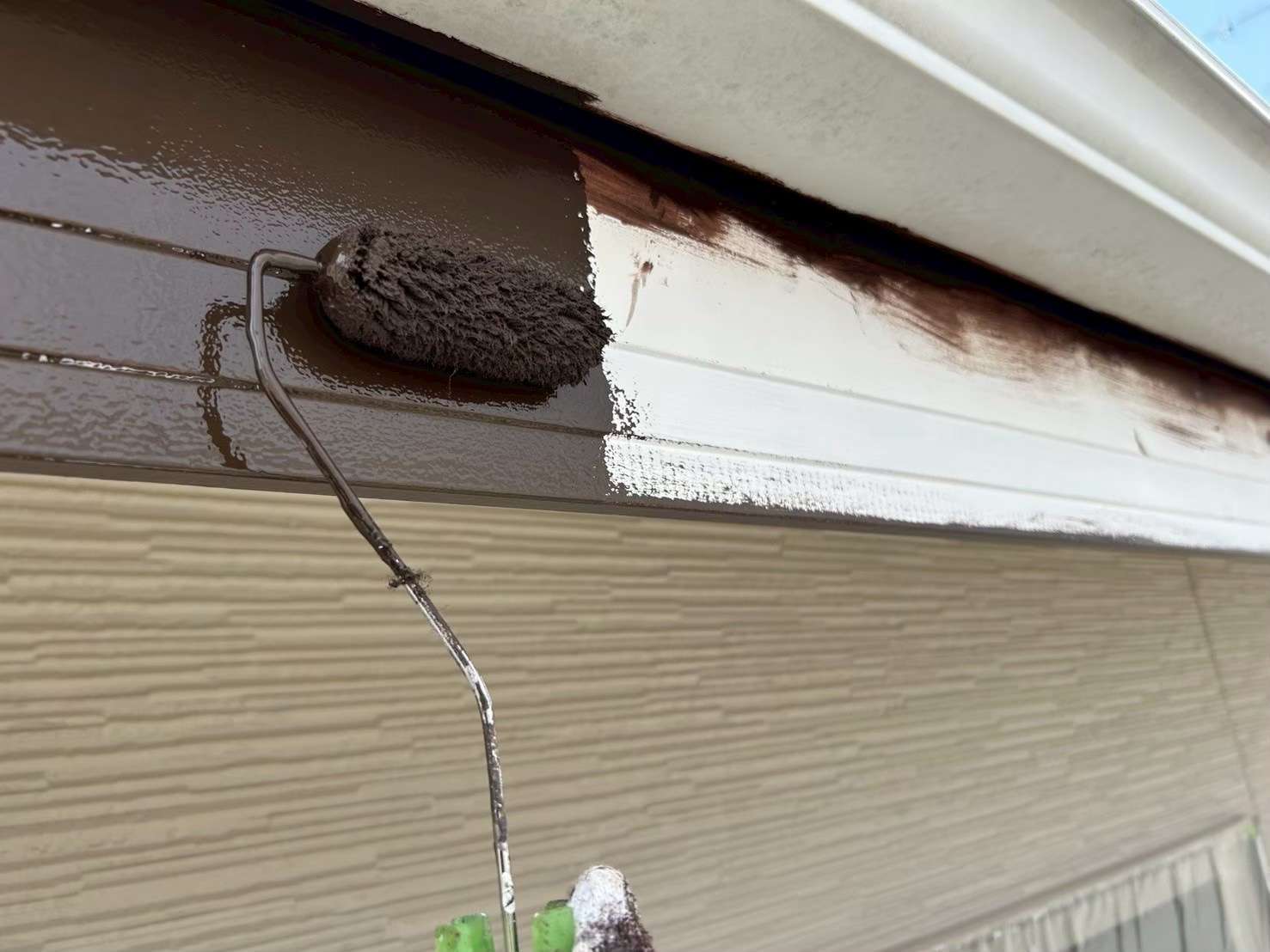 野田市・柏市・流山市の外壁塗装は美装柳屋へ/【作業のご紹介】千葉県野田市I様邸・破風板塗装作業