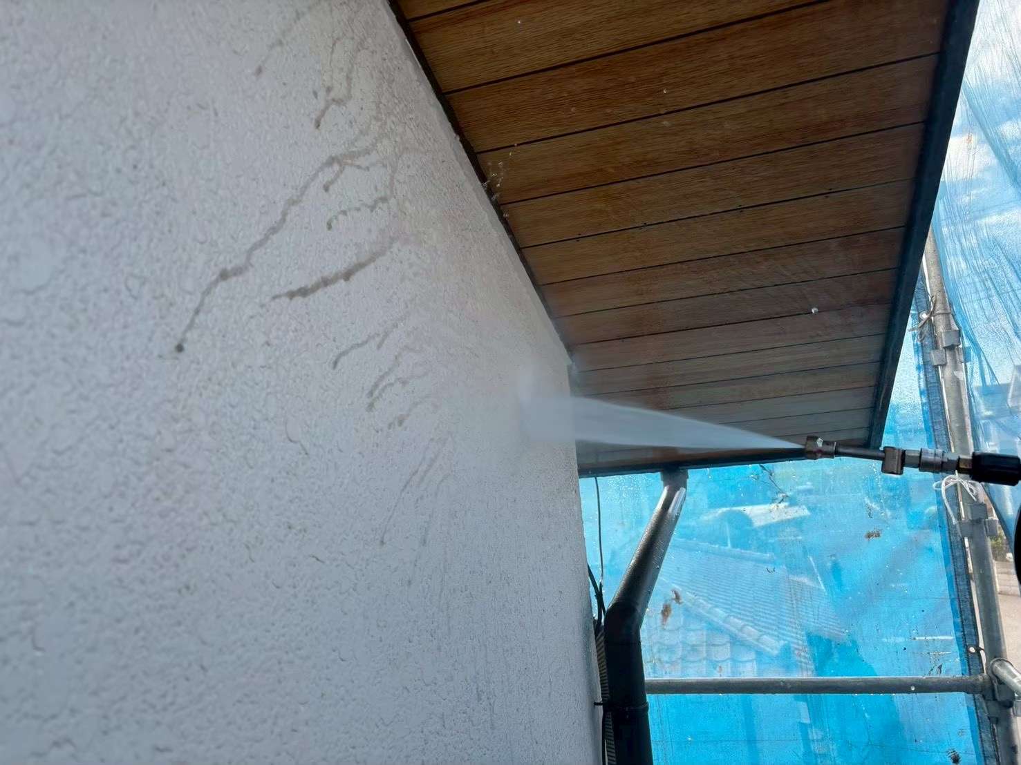 野田市・柏市・流山市の外壁塗装は美装柳屋へ/【作業のご紹介】千葉県野田市K様邸・高圧洗浄作業